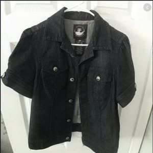 Source of wisdom blue jean jacket